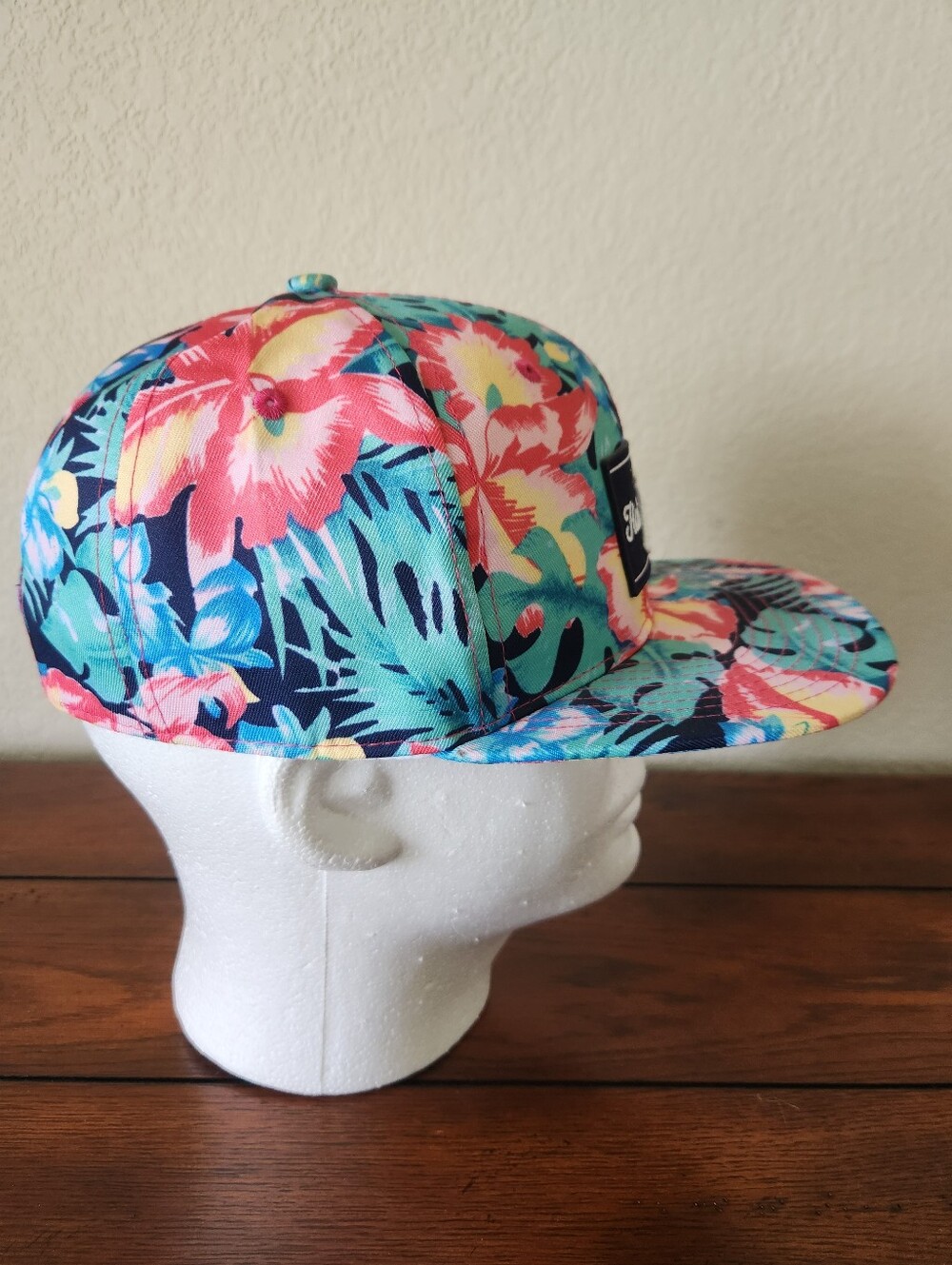 Flatbill Baseball Flatbill Navy Floral Snapback Cap - Picture 2 of 7